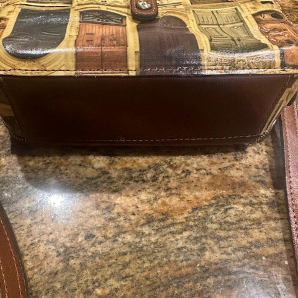 Patricia Nash Excellent Condition Leather Doorways to Italy Crossbody Alessa - Picture 3 of 7